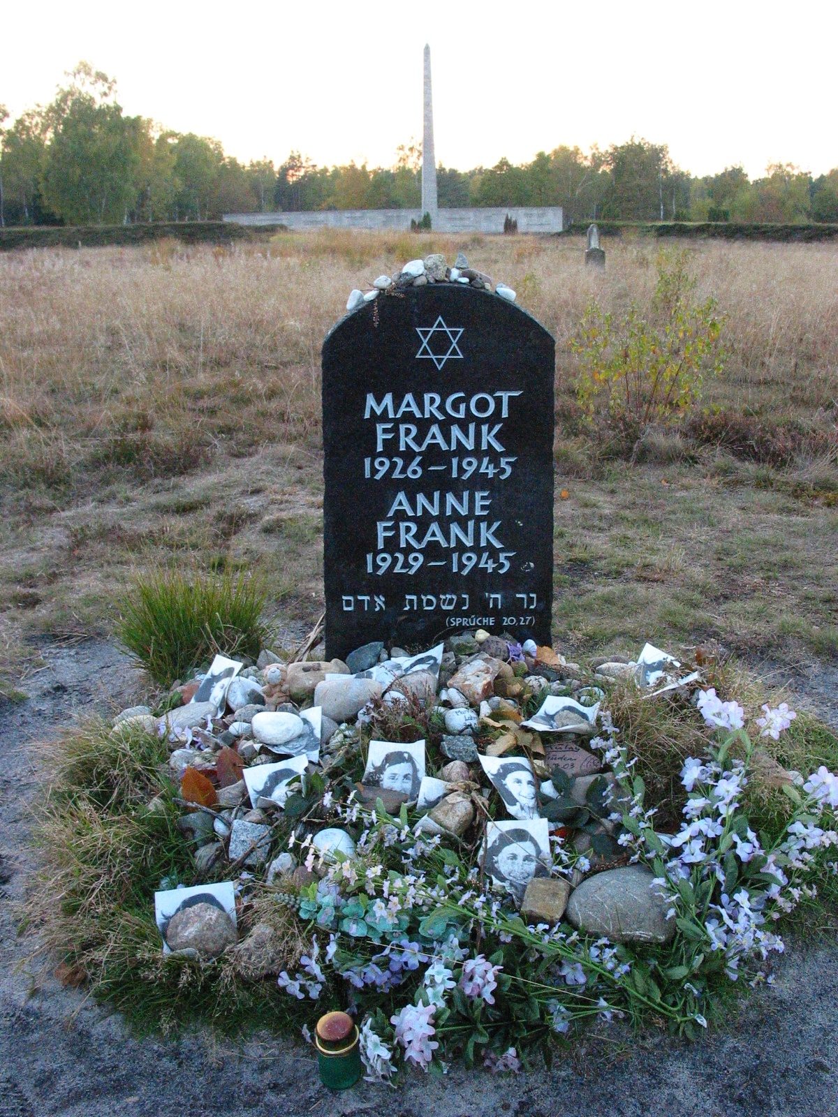 Anne Frank grave, Belsen