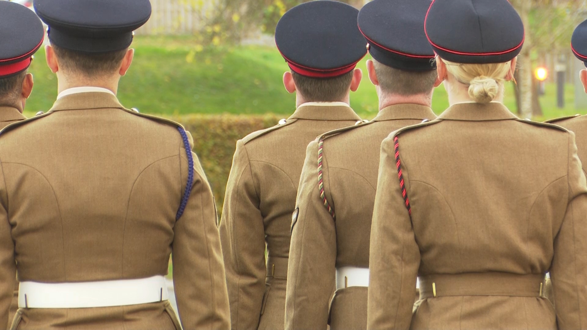 Anon personnel on parade at Bulford