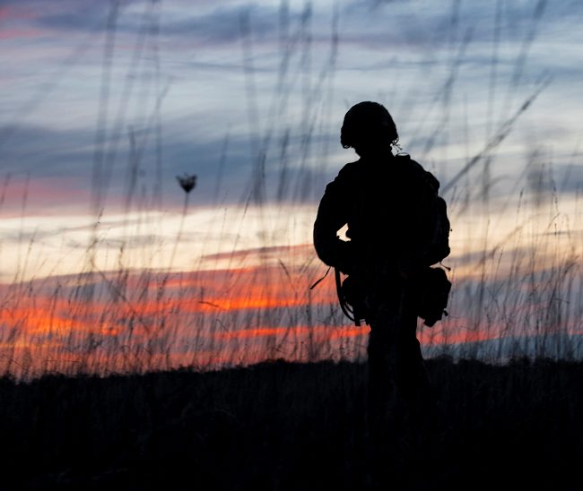 Anonymous British soldier (Picture: Crown Copyright).