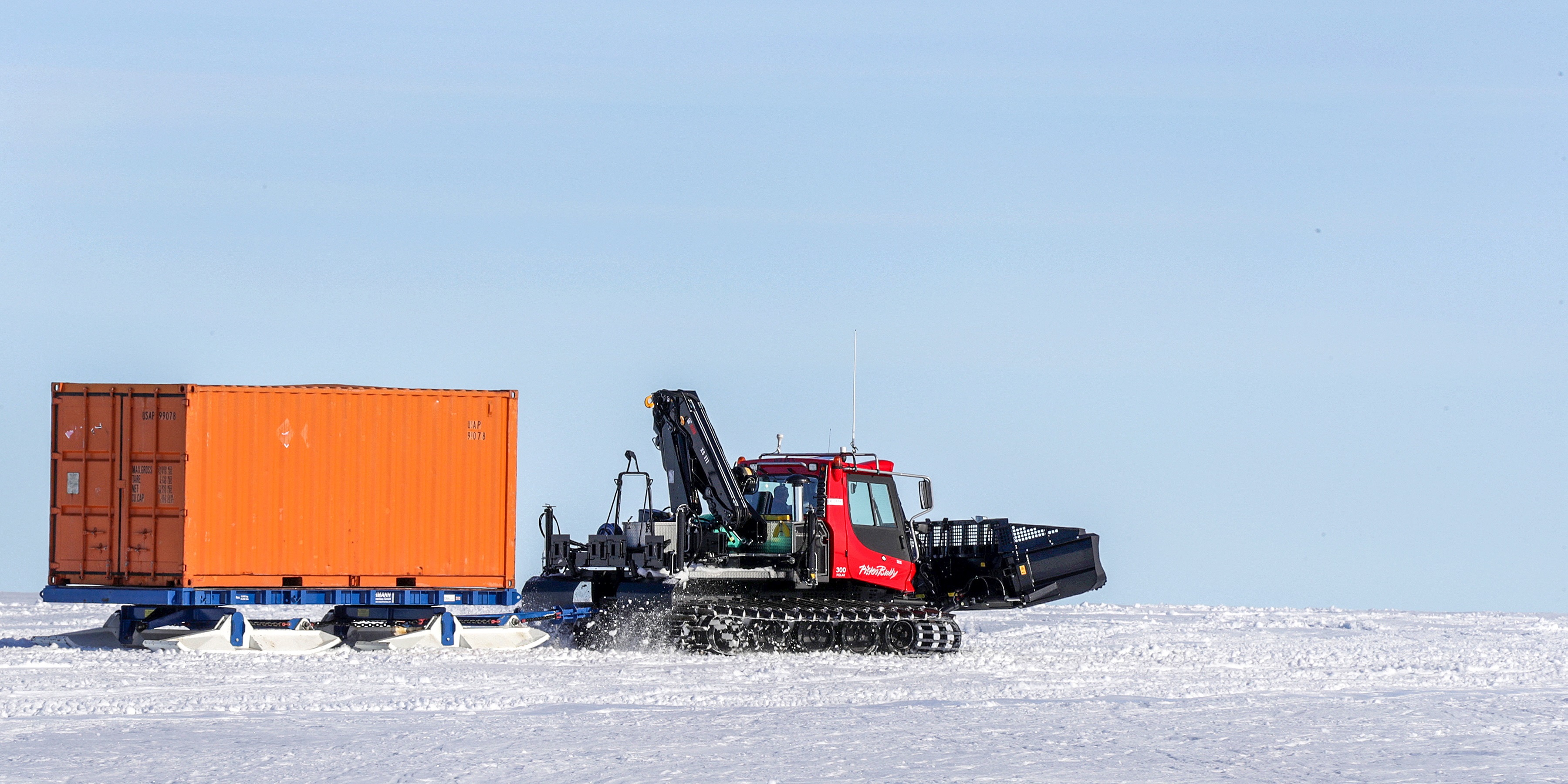 Equipment was delivered to Stange Ice Shelf (Picture: Royal Navy).