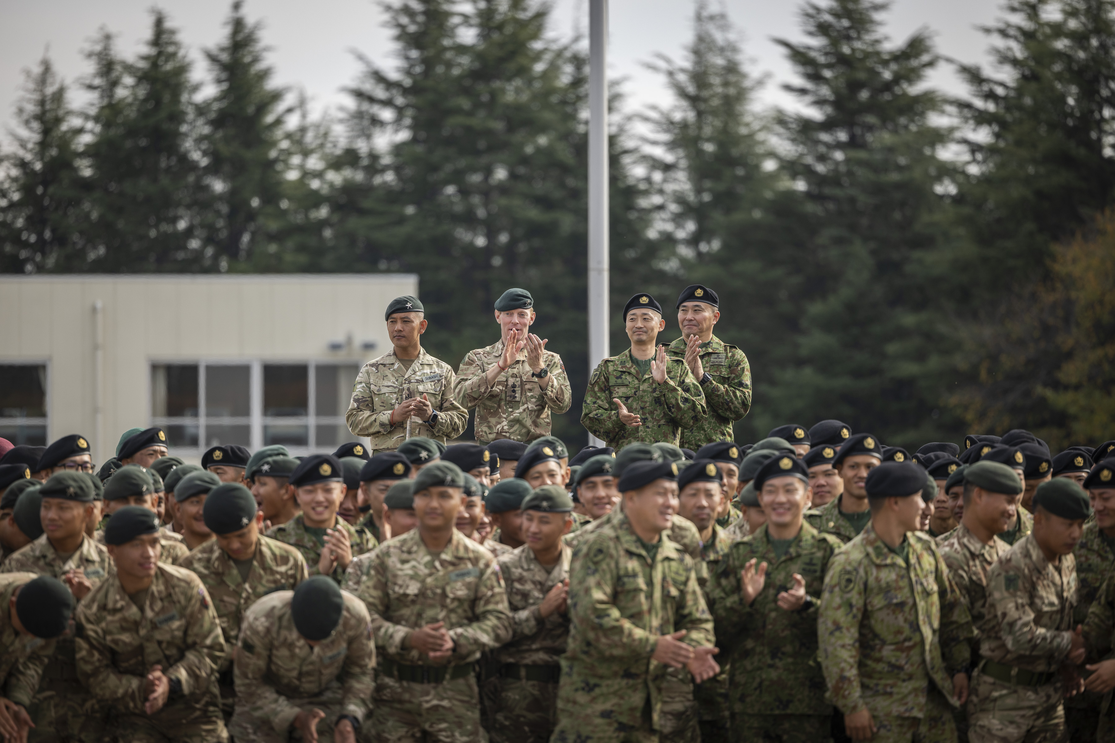 Applause at the opening ceremony of Exercise Vigilant Isles in Japan (Picture: British Army).