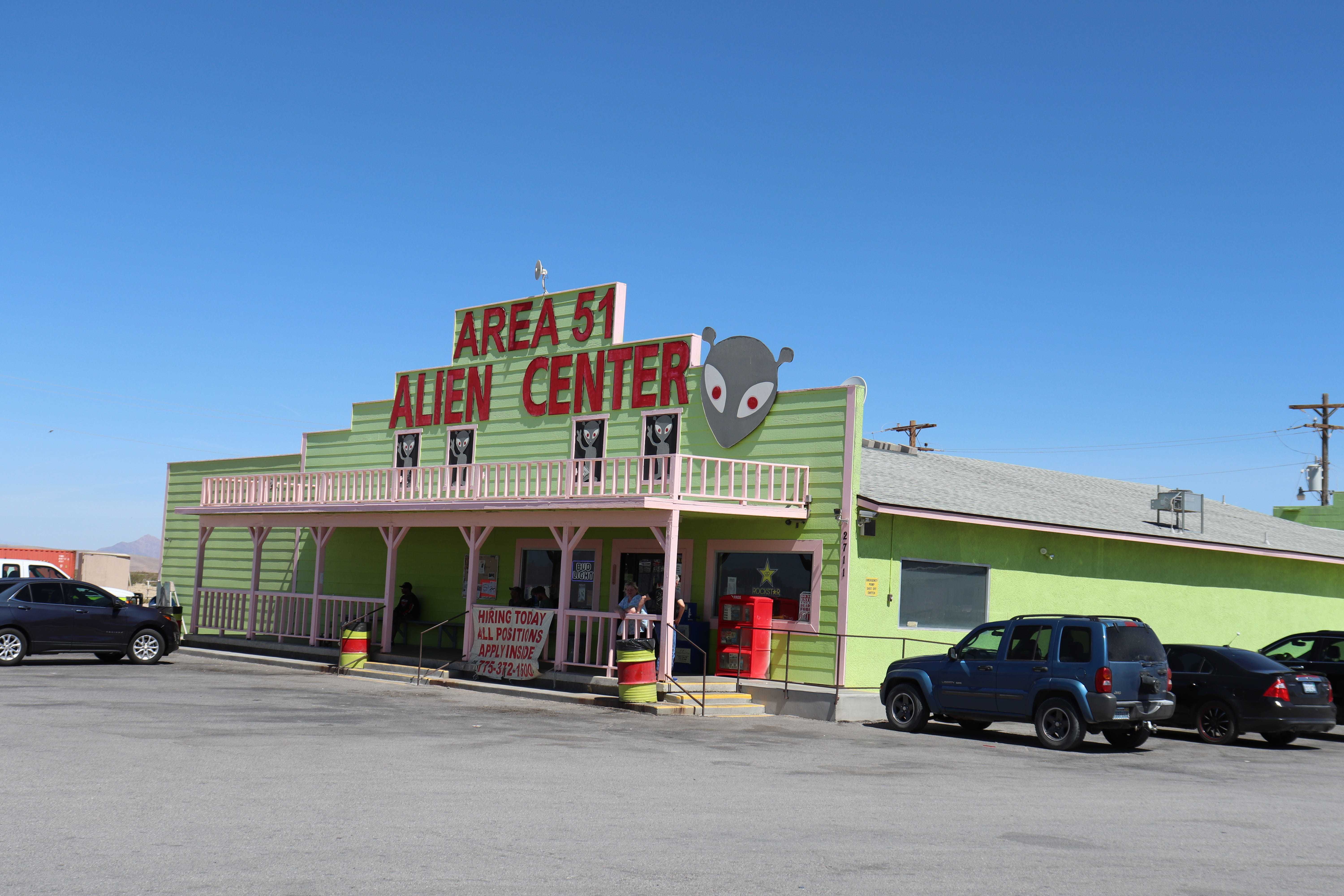 Area 51 alien center at Ground Zero in Amargosa Valley