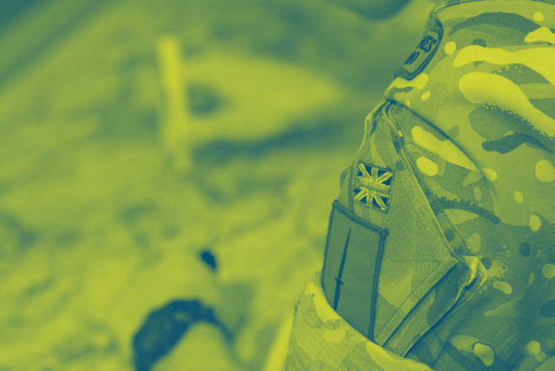 Armed Forces Defence Imagery Crown Copyright / duotone