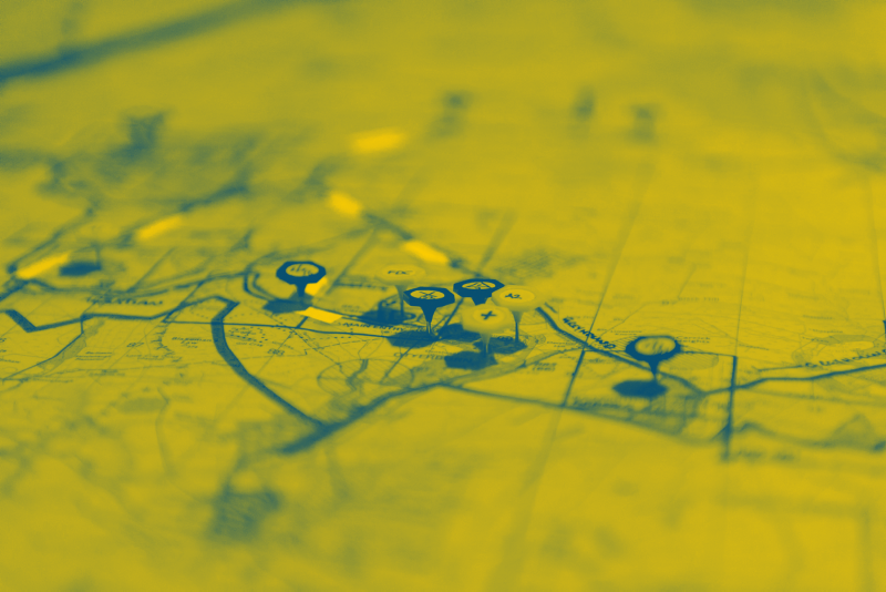 Army Battle Map of Otterberg in Germany DefenceImagery Duotone Crown Copyright