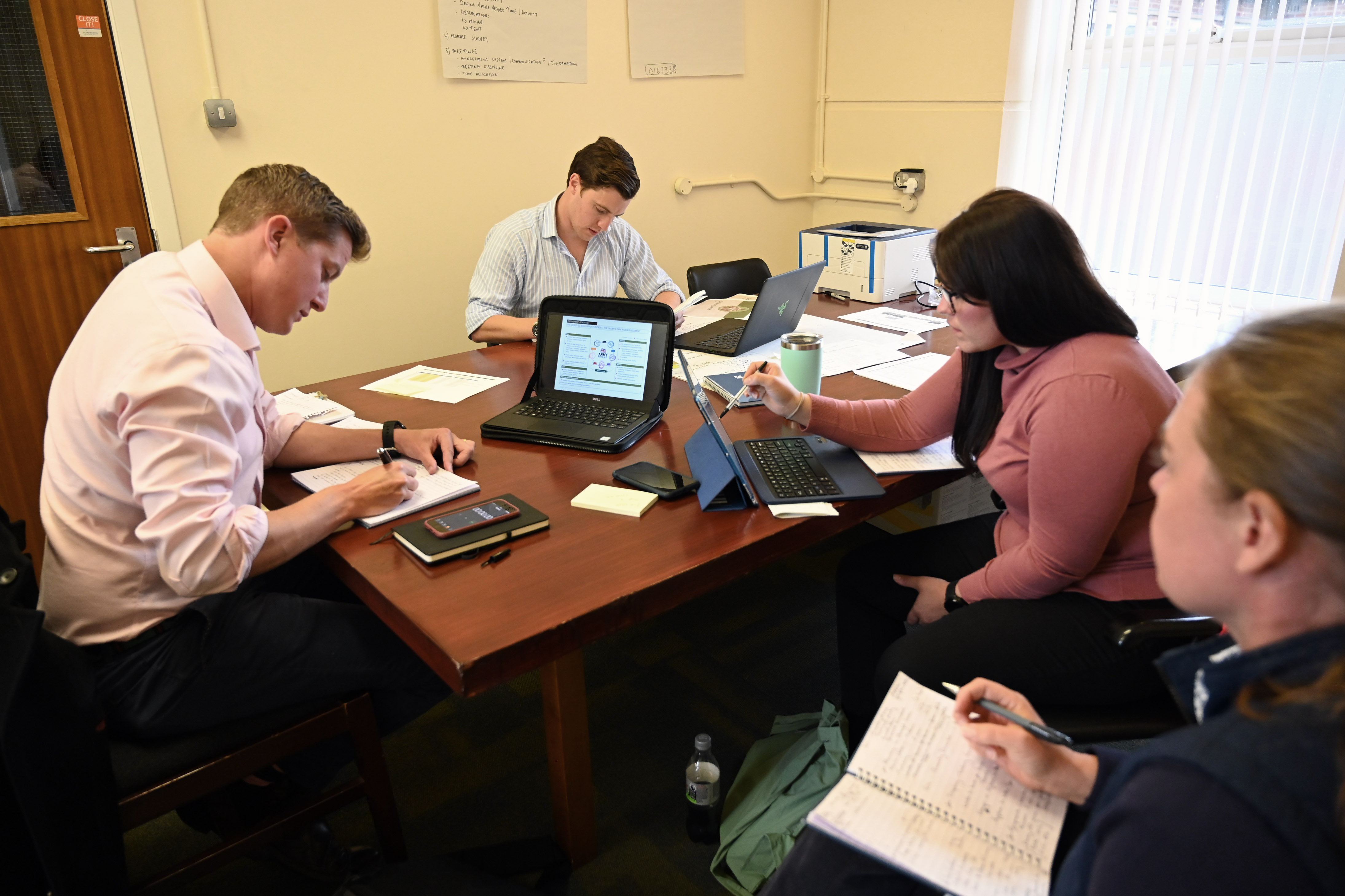 Central Change Agent trainees prepare to pitch their findings. Credit: Georgina Coupe, BFBS 