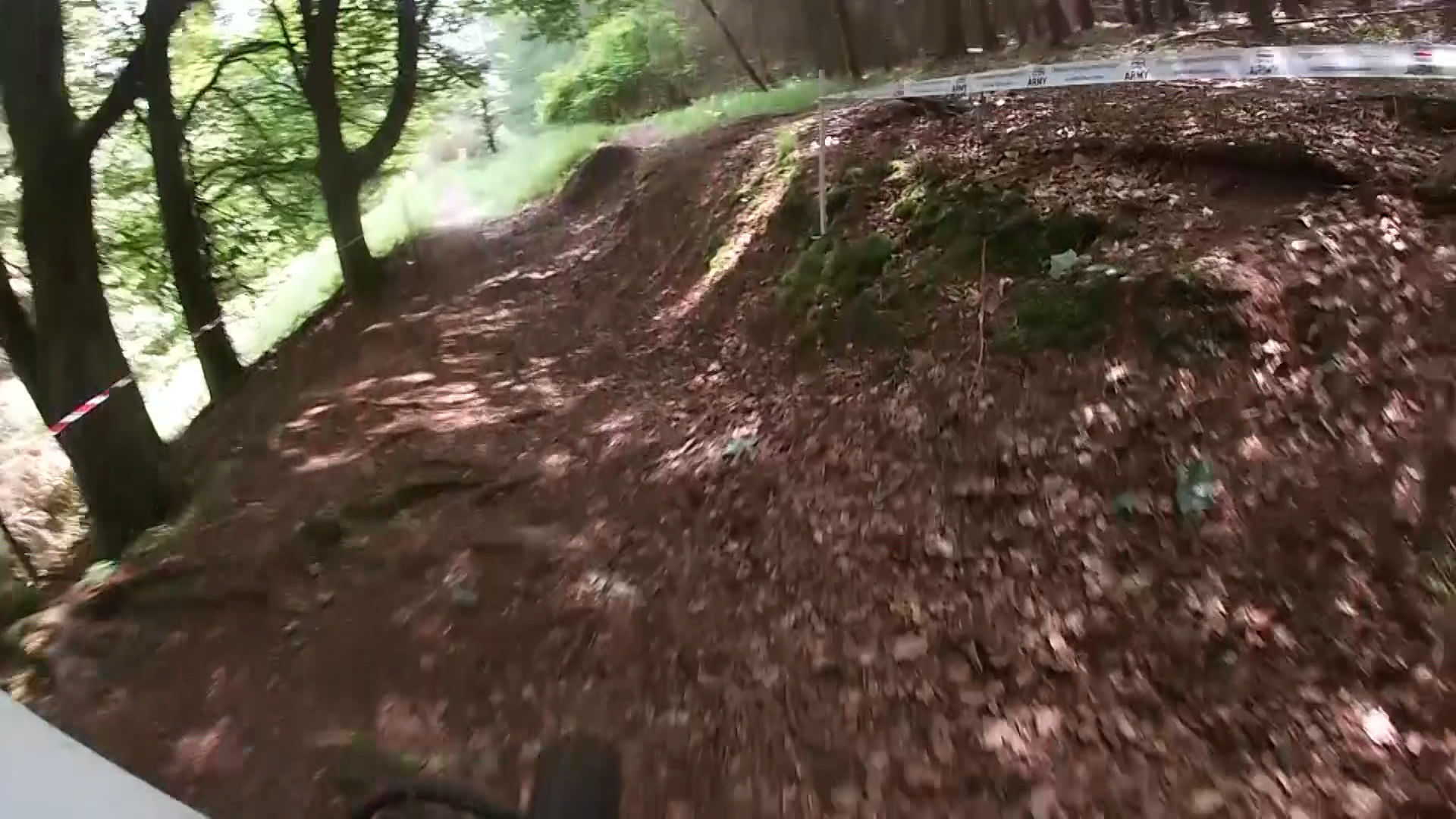 The bikers had to go over some tough terrain during the event.