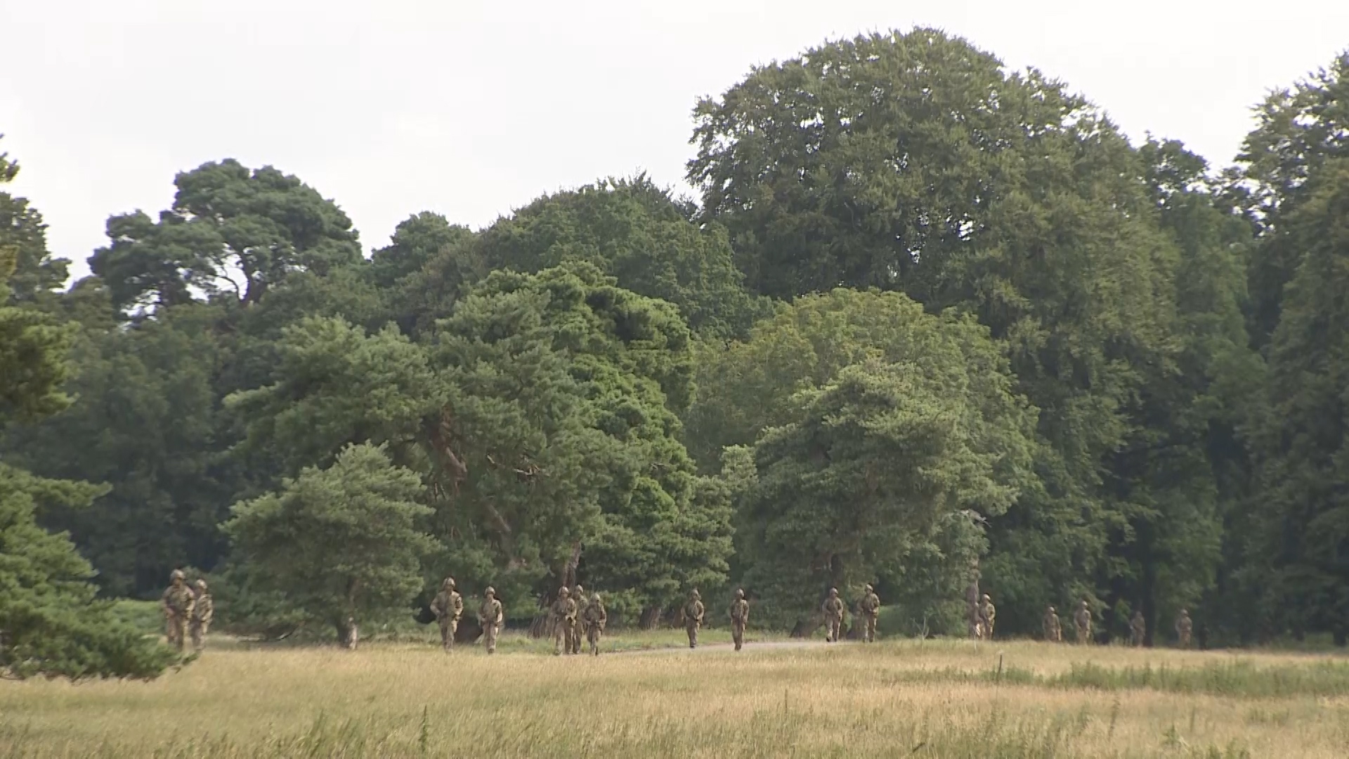 Army Officer cadets completing their final training exercise at Sandhurst