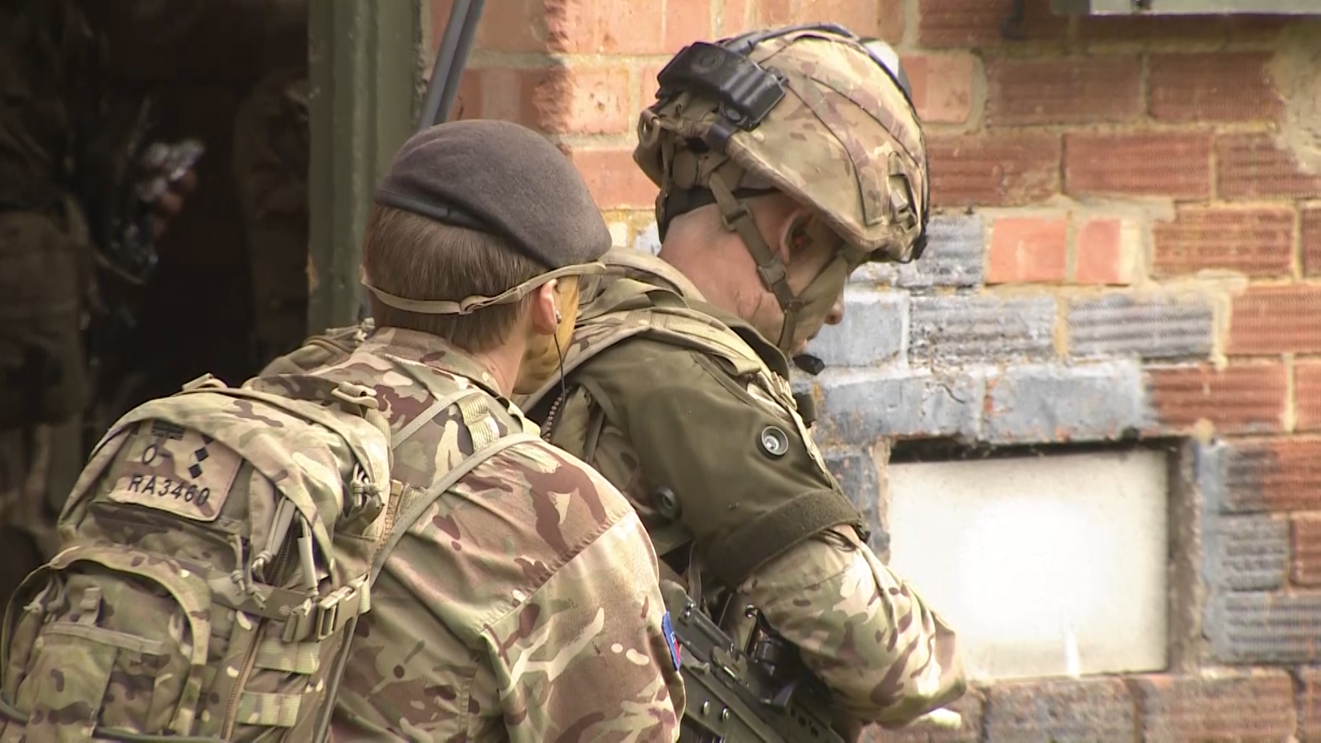 Army Officer cadets on their final training exercise at Sandhurst