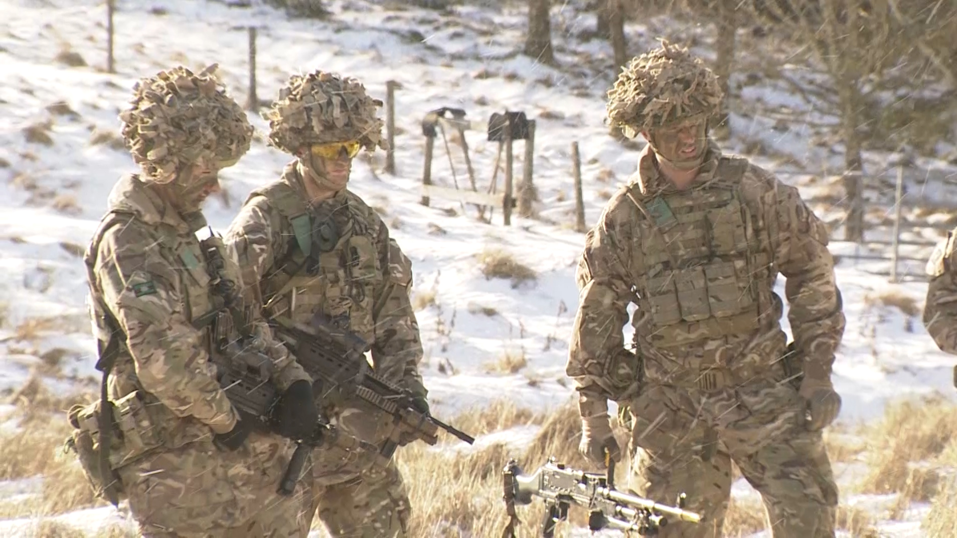 Army Reserves on Exercise Yorkshire Strike in north of england DATE UNKNOWN filed on 230221 CREDIT BFBS