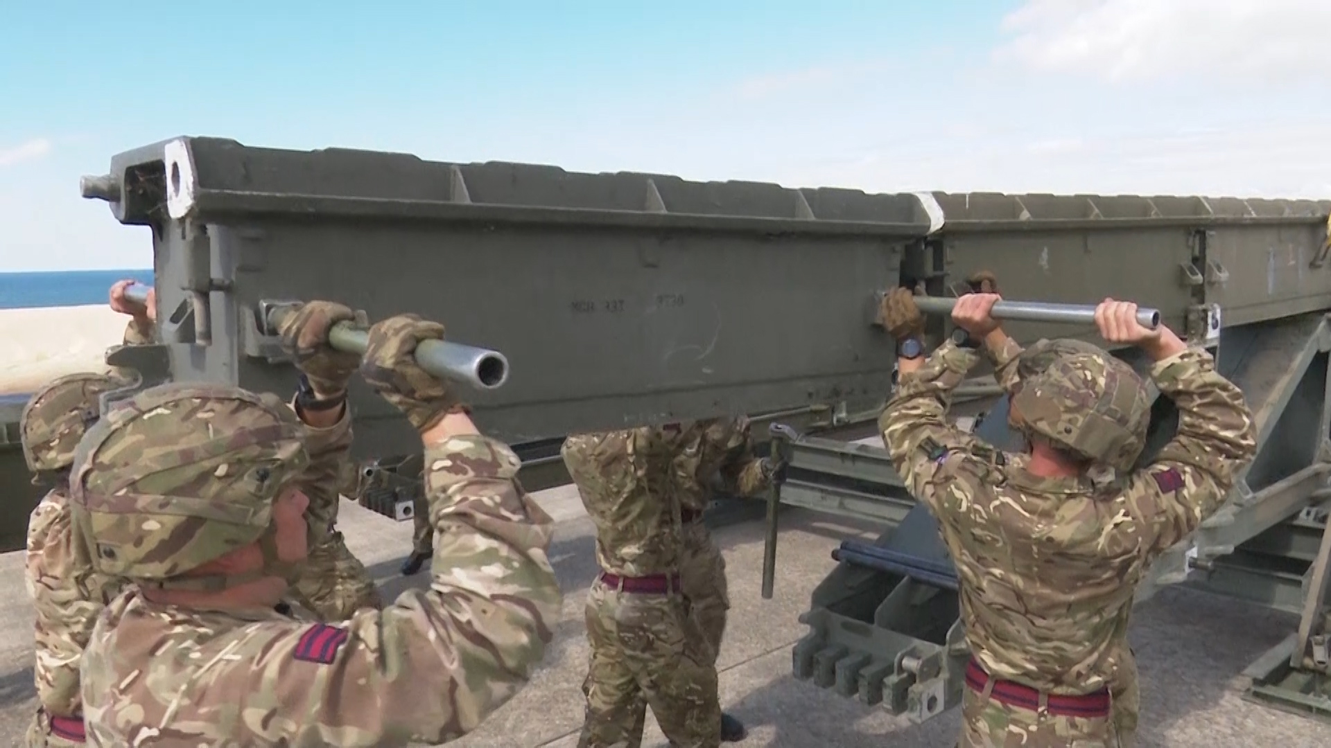 Army engineers are trained to build bridges for potential operations.