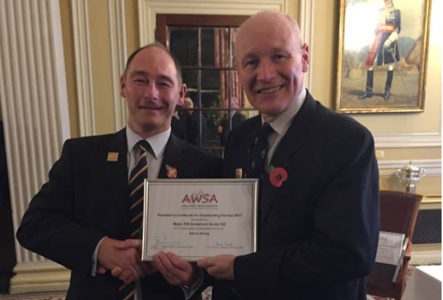British Army Sports Awards 2017 nominee Ross Anderson
