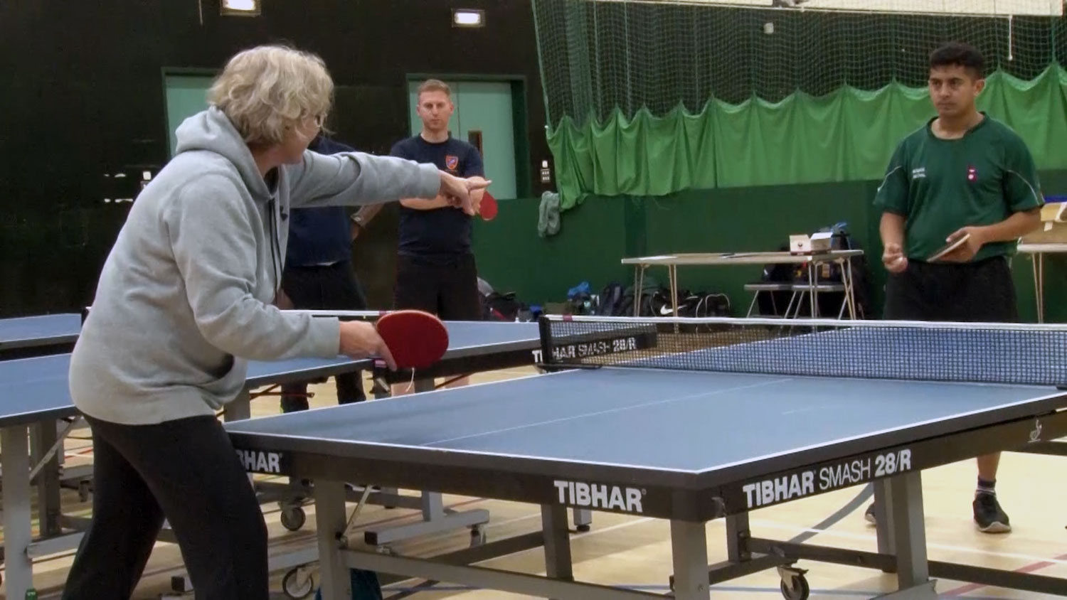British Army table tennis coaching - Alison Broe