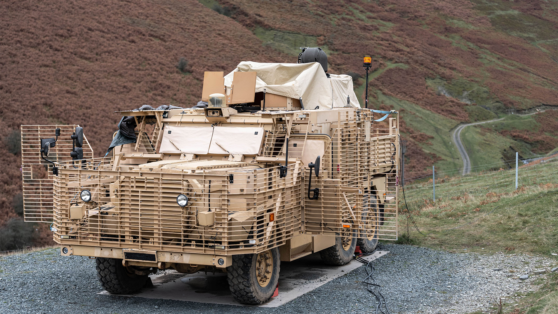 The Wolfhound was the ideal platform on which to mount the laser system (Picture: MOD)