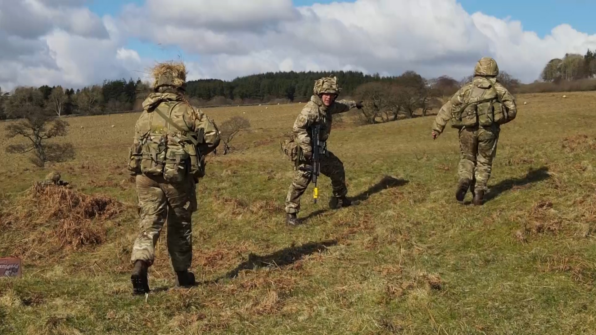 Army recruits completing their Phase One training in Scotland