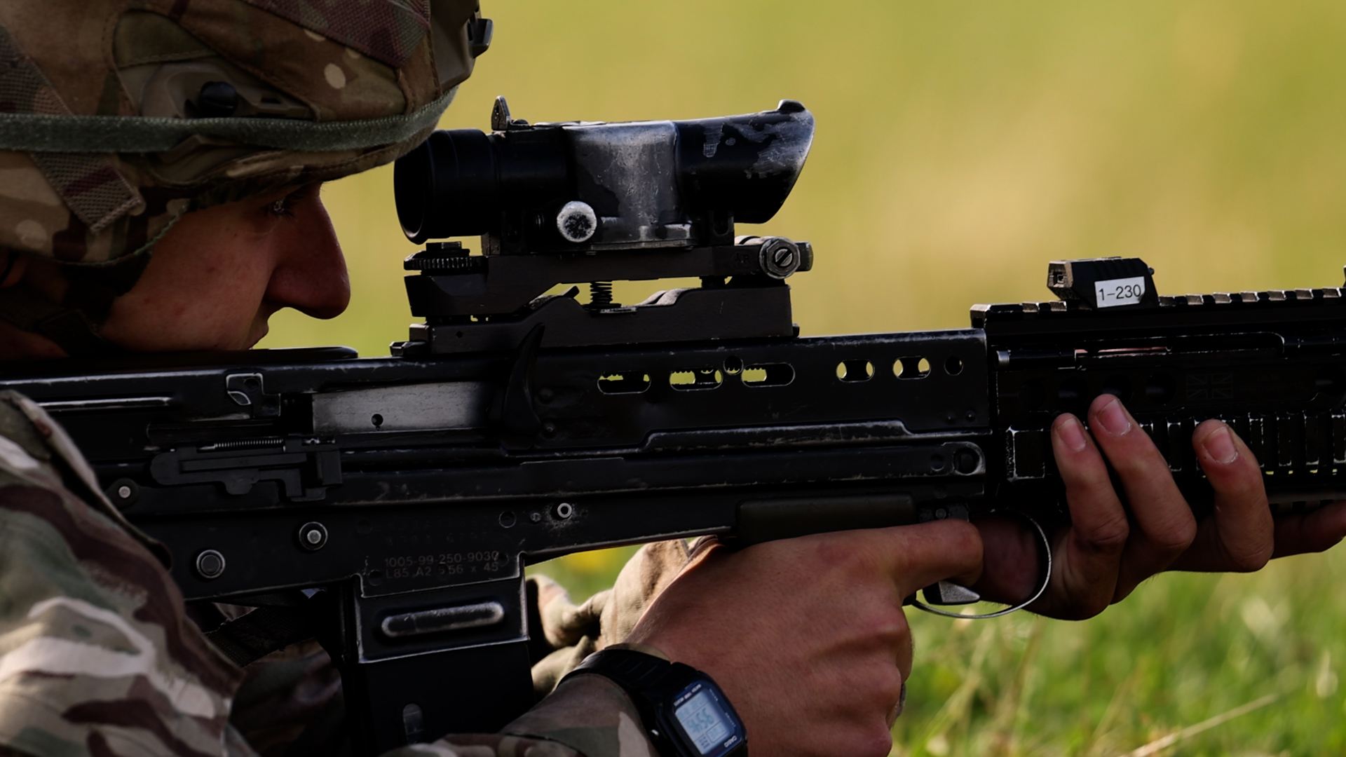 British Army recruits have been trialling an innovative new system designed to enhance their marksmanship (Picture: British Army).