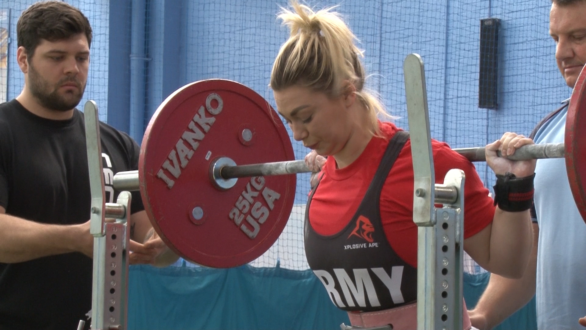 Army woman powerlifting competitor 071019 CREDIT BFBS.jpg