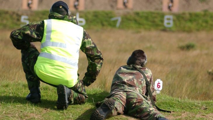 Army cadets during a camp