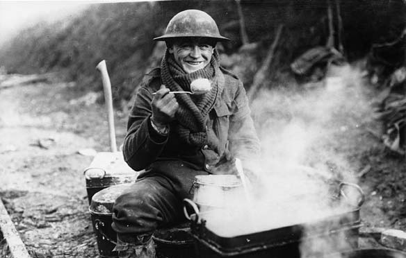 Soldiers enlisted together from sports teams during World war One