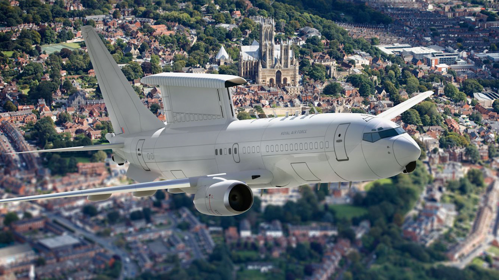 An artist's impression of an E-7 Wedgetail aircraft (Picture: RAF).