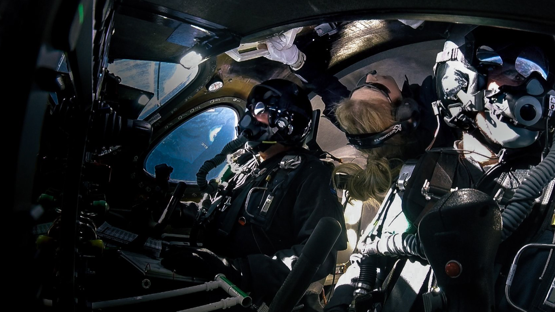 The crew experienced several minutes of weightlessness in space and conducted important evaluation tests (Picture: Virgin Galactic).