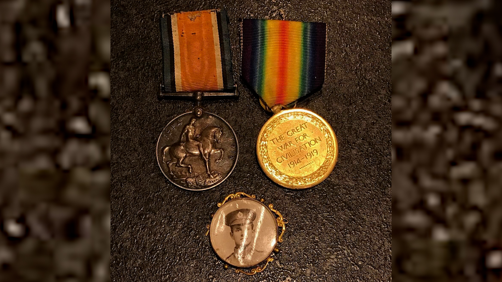 Athur E Tichbon stolen medals Credit Alex Howell