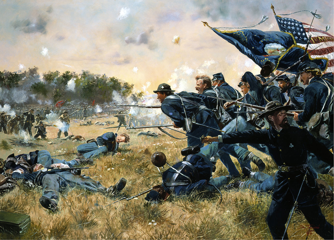 Attack of the 1st Minnesota at Gettysburg from national guard