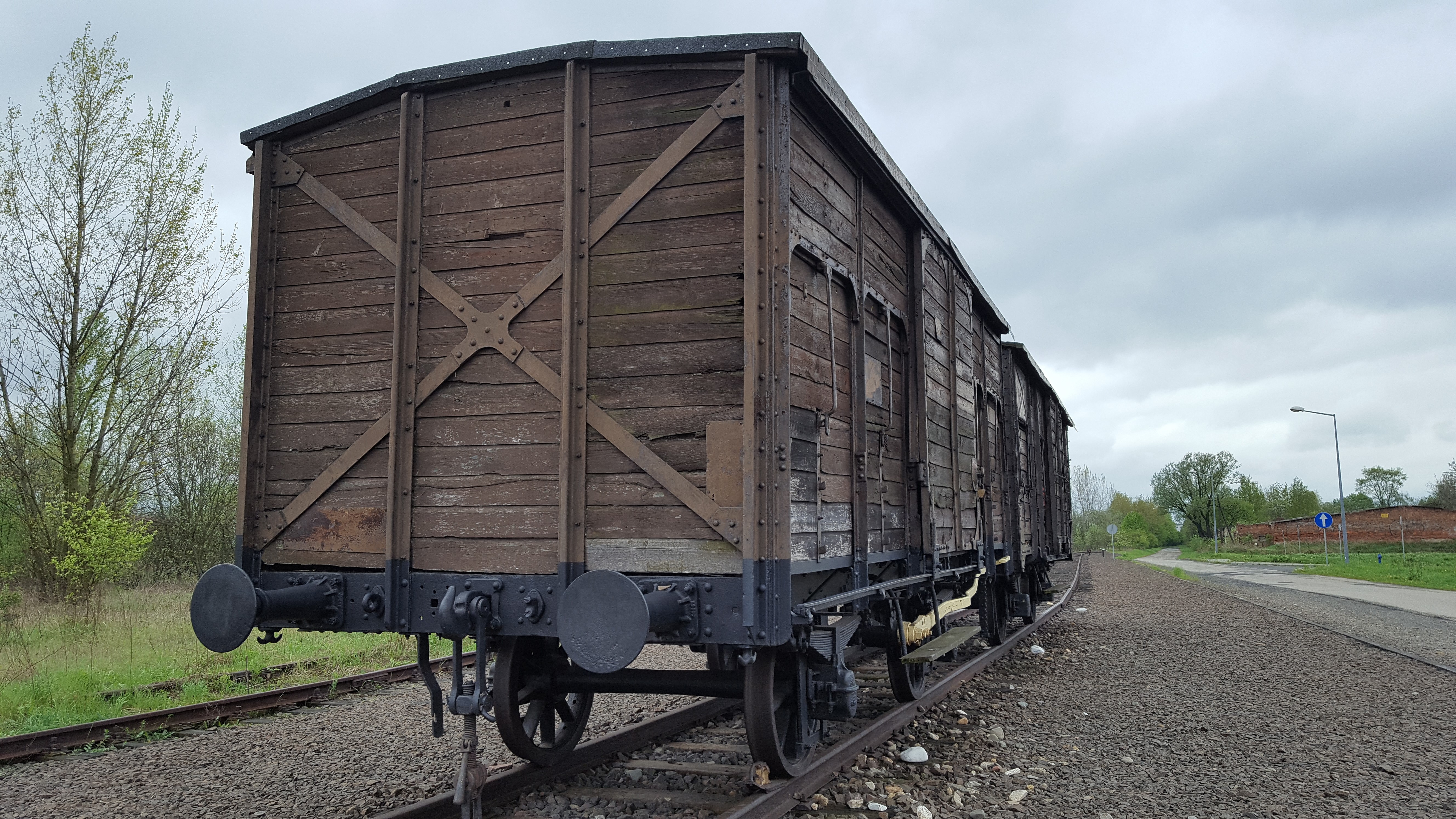 Auschwitz-Birkenau cattle trucks CREDIT BFBS 240120