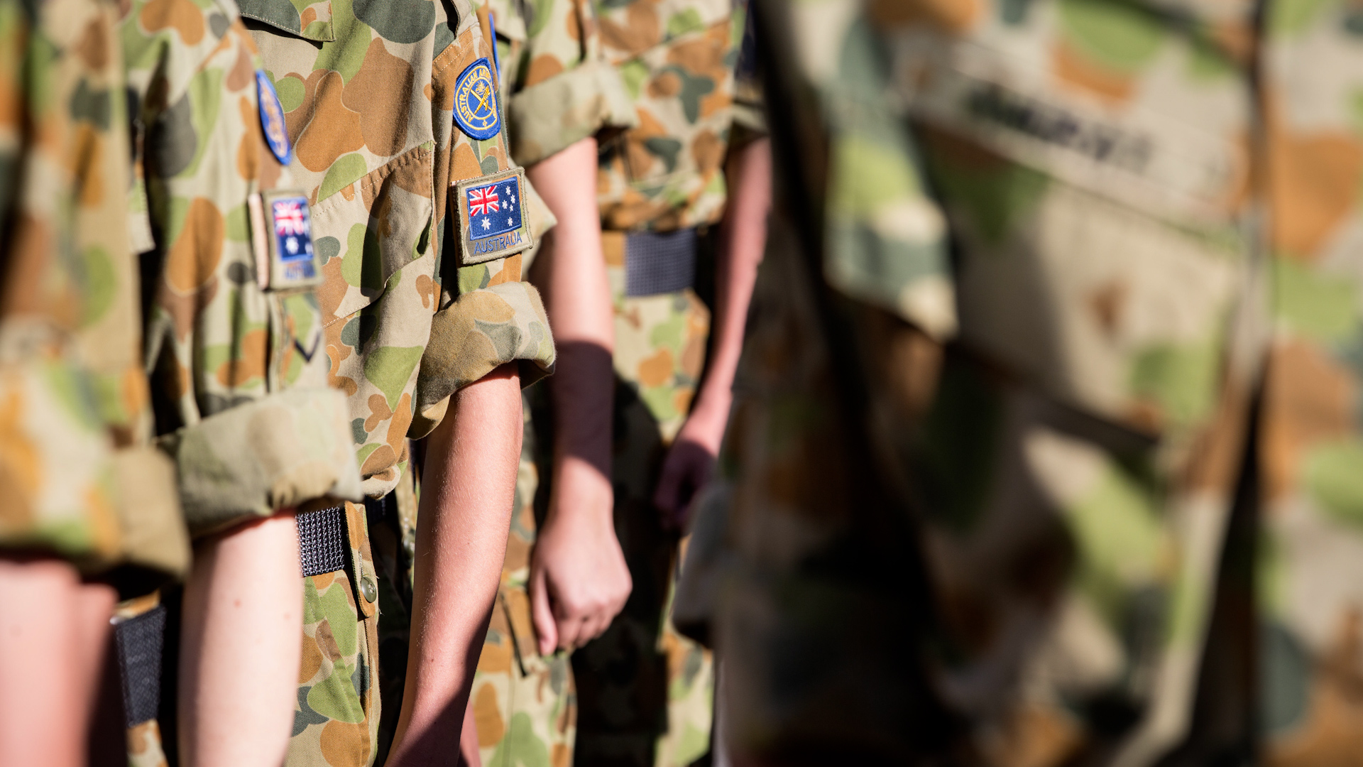 Australian Army Cadets on parade 