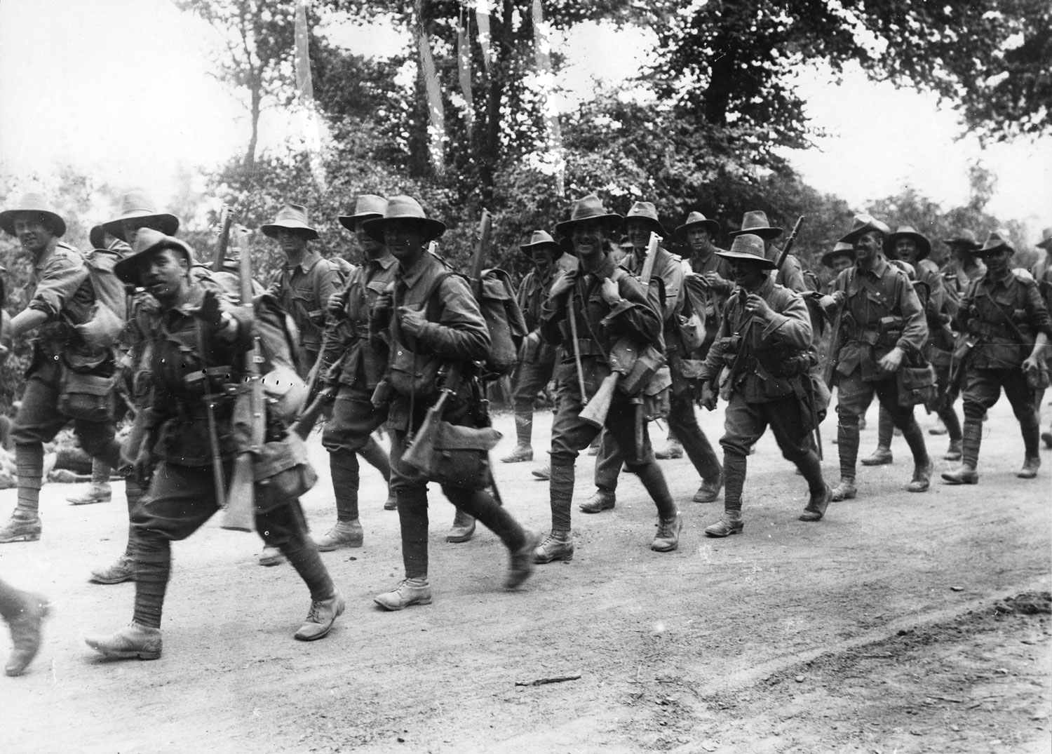 Australian troops during WWI