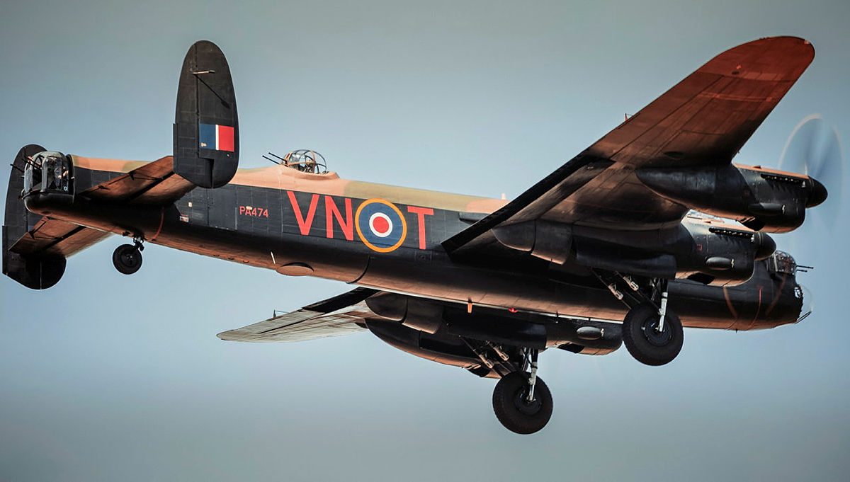 Avro Lancaster PA474 Second World War era heavy bomber Royal Air Force Battle of Britain Memorial Flight CREDIT Crown Copyright 2022
