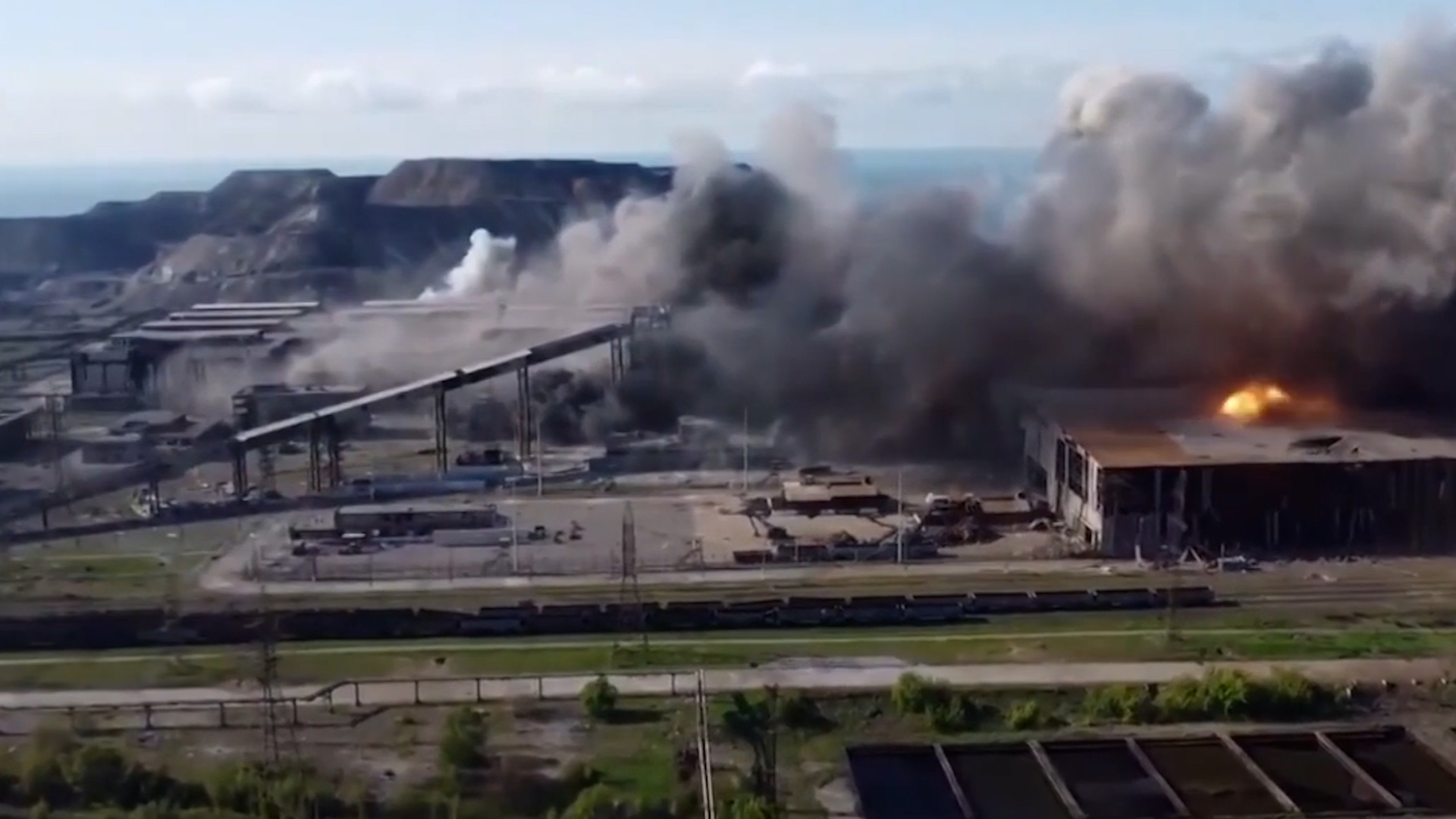 Azovstal steel works in Mariupol Ukraine (Picture: Azov Media).
