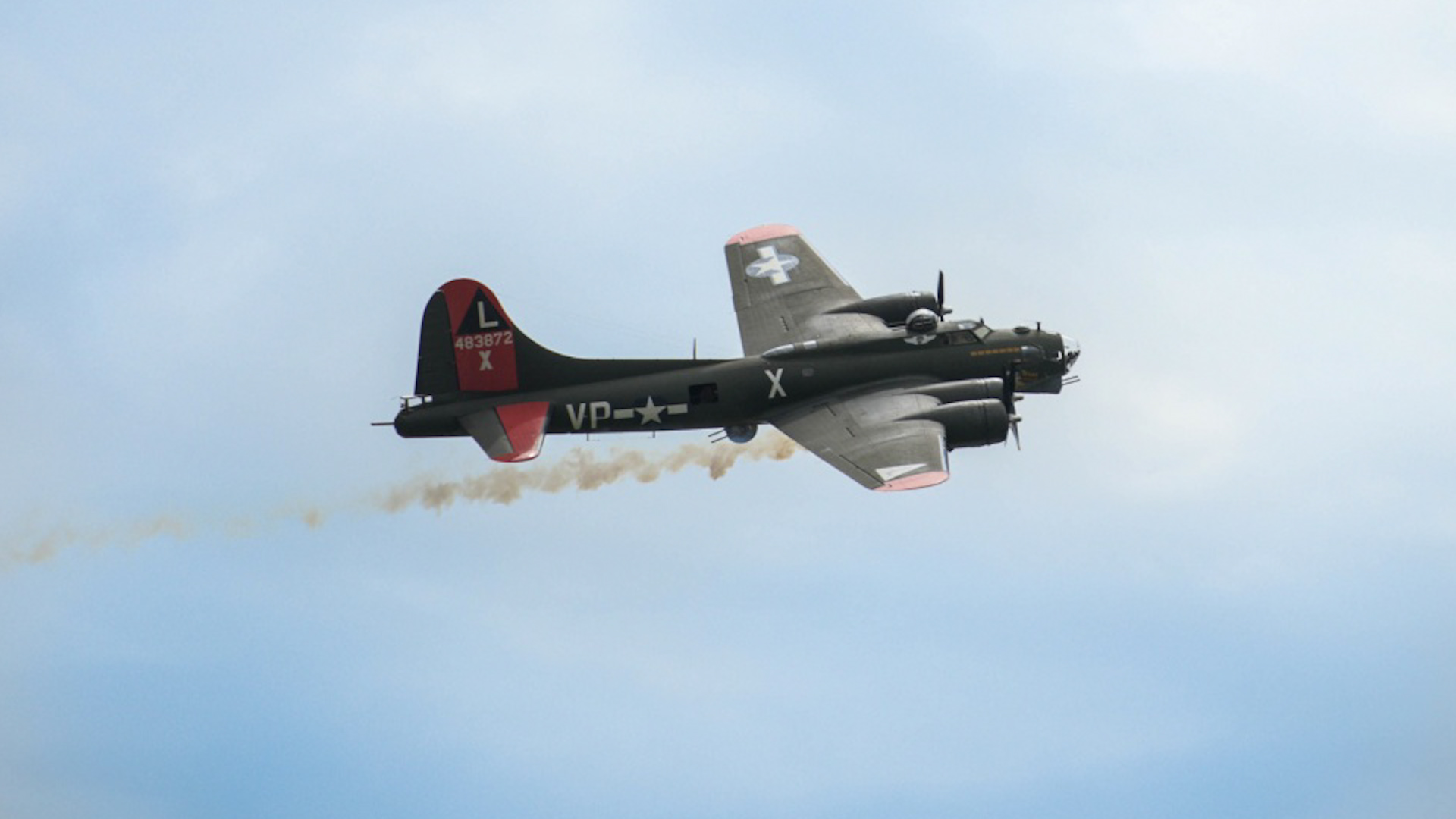 B-17 Flying Fortress flies at the Wings Over Whiteman air show in 2019 (Picture: US Department of Defense).