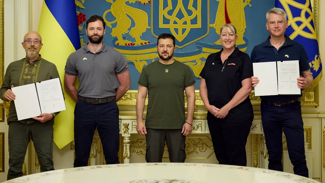 British defence giant BAE Systems established a presence in Ukraine and signed agreements to support their Armed Forces (Picture: BAE Systems).