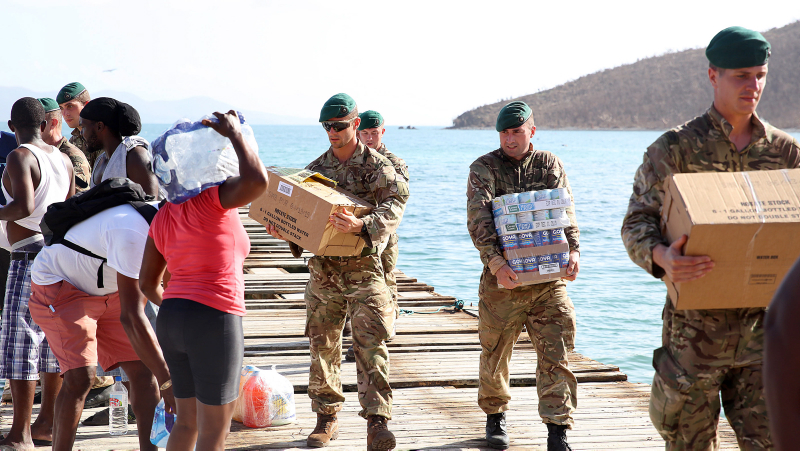 Marines Aid British Virgin Islands 