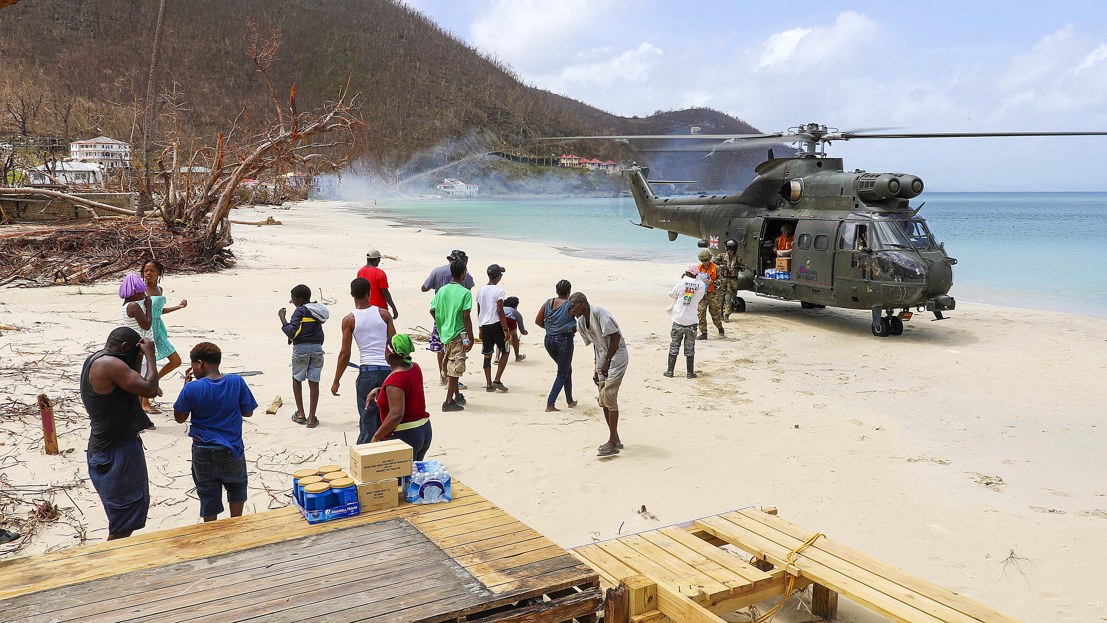 Hurricane Irma and Maria- MOD photographs 2017 