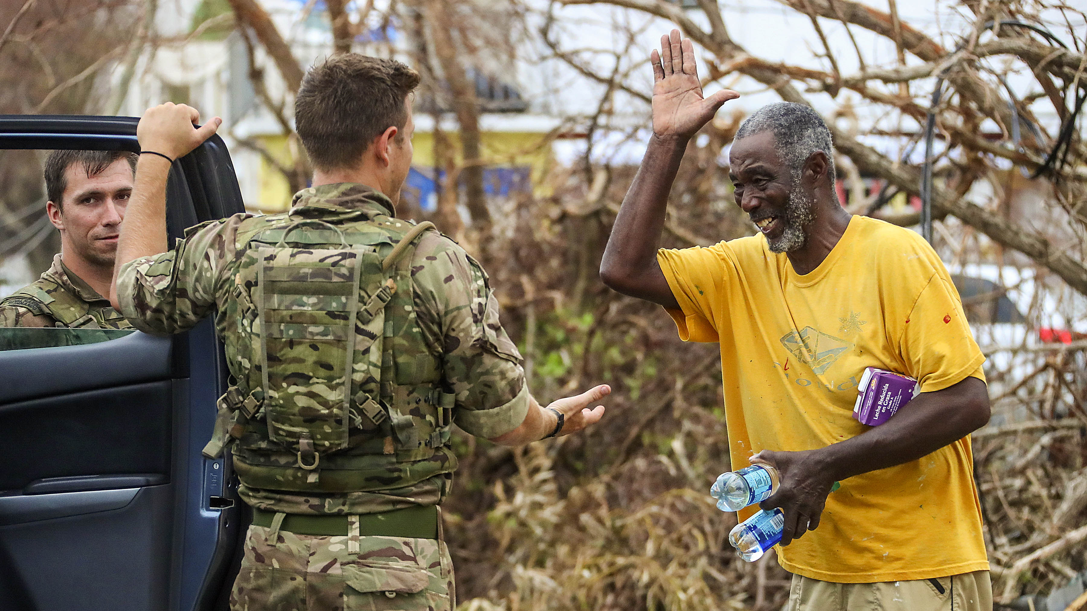 Hurricane Irma and Maria- MOD photographs 2017 