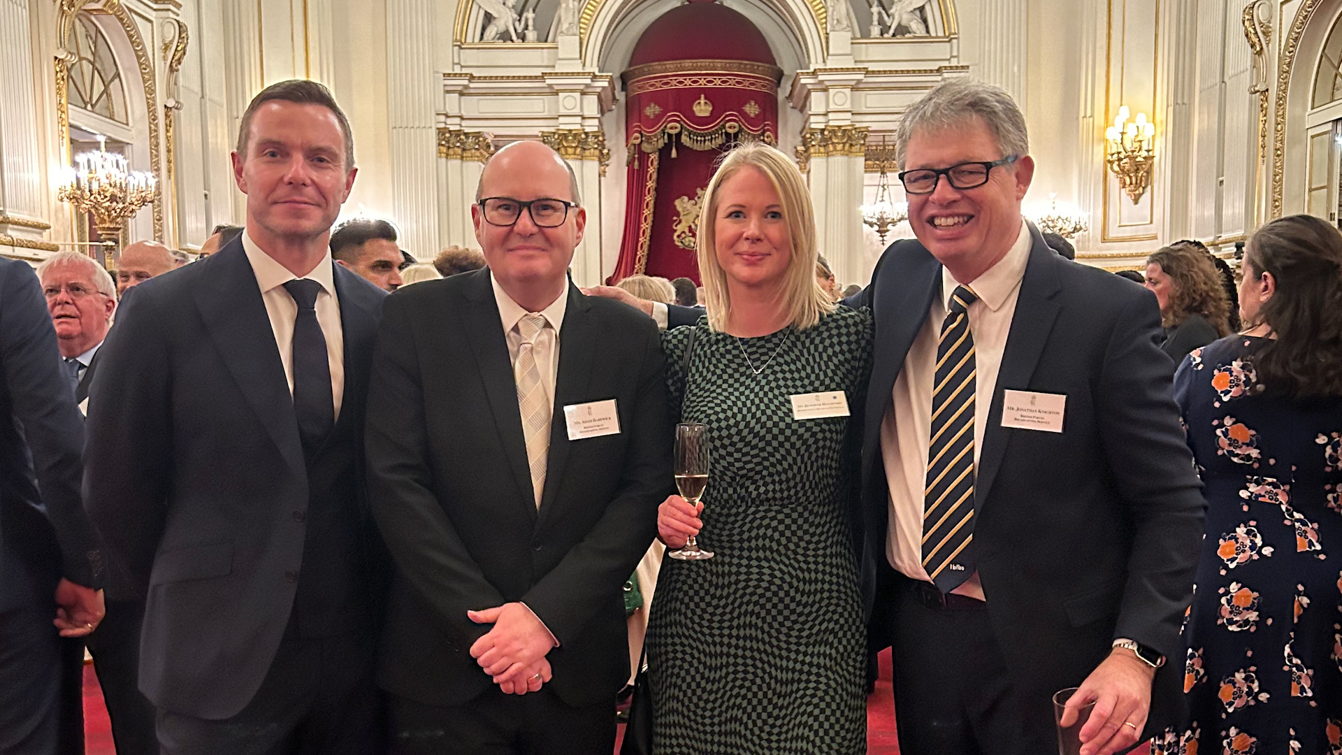 BFBS staff at Buckingham Palace reception 131124 CREDIT BFBS