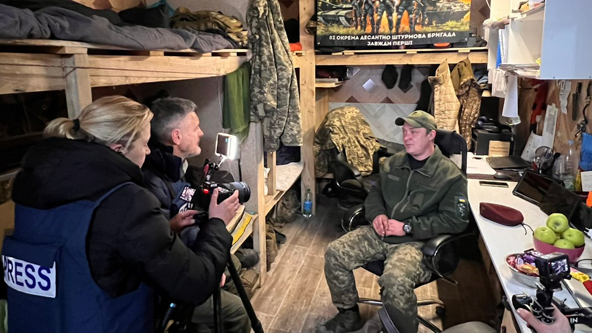 Hannah King and Simon Newton speak to Ihor, the para sergeant who was one of the first across the border into Kursk