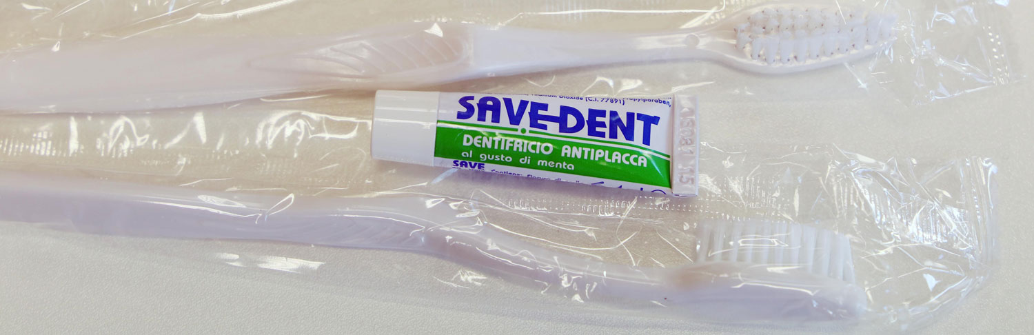 Toothbrushes and Toothpaste from an Army ration pack in Italy