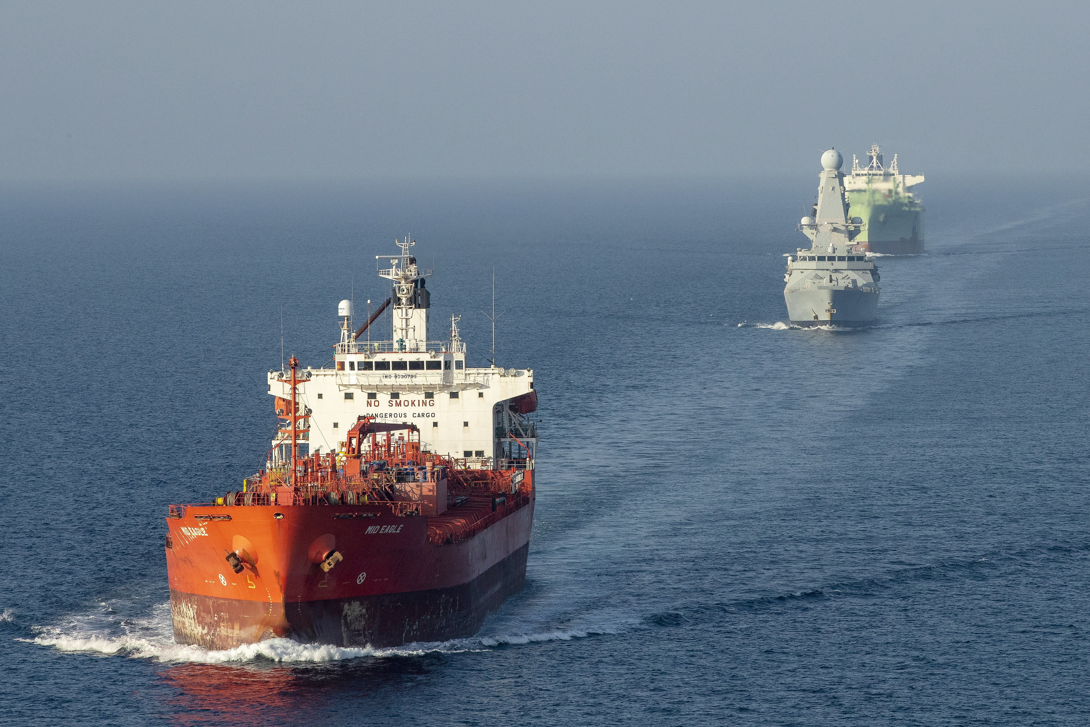 Merchant shipping can be a lucrative industry for private security work. Credit: PO Phot Jay Allen, Crown Copyright