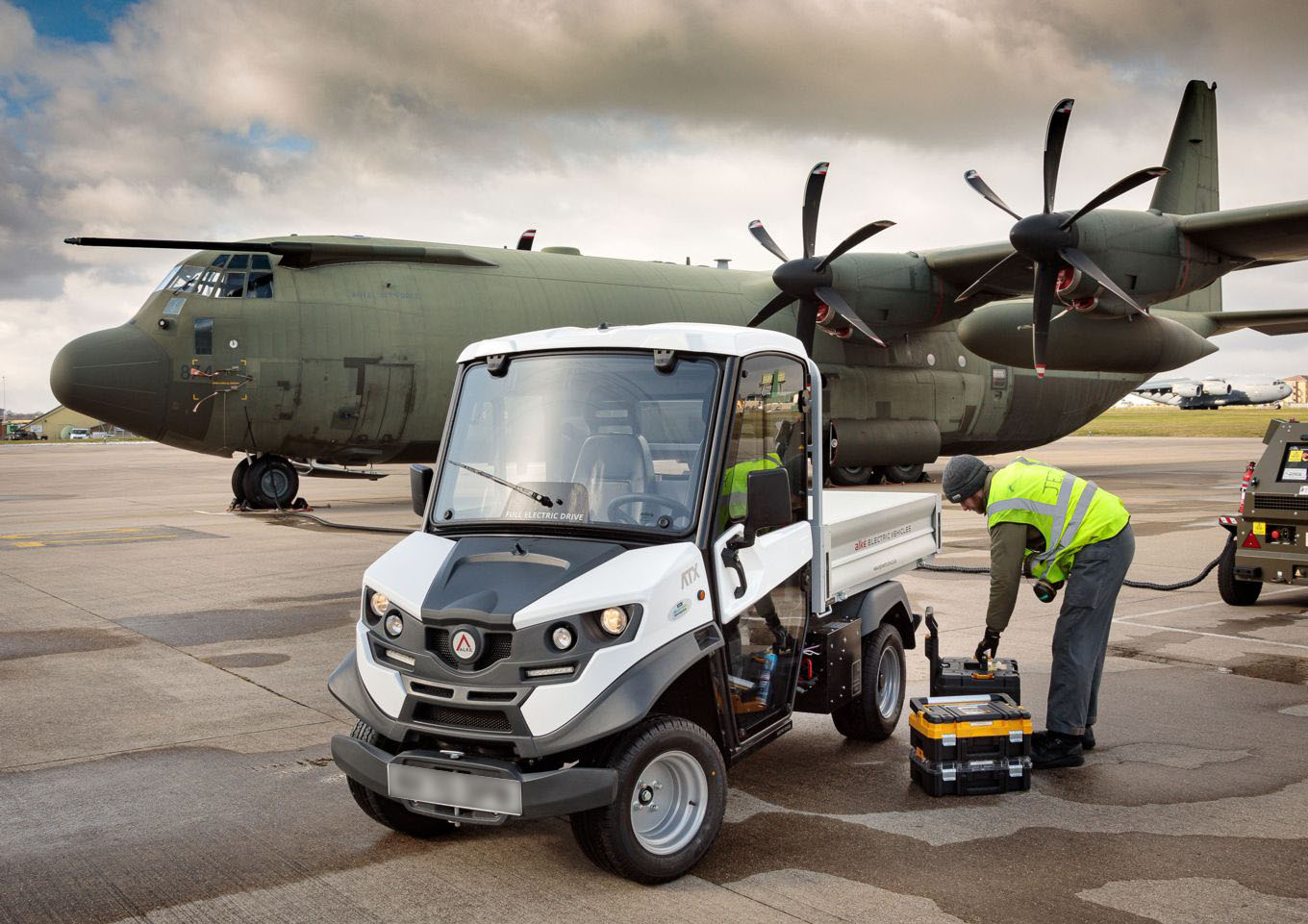 BLURRED RAF Brize Norton has been conducting trials of three new Ultra-Low Emission Vehicles (ULEVs) across the Station 18022021 CREDIT RAF