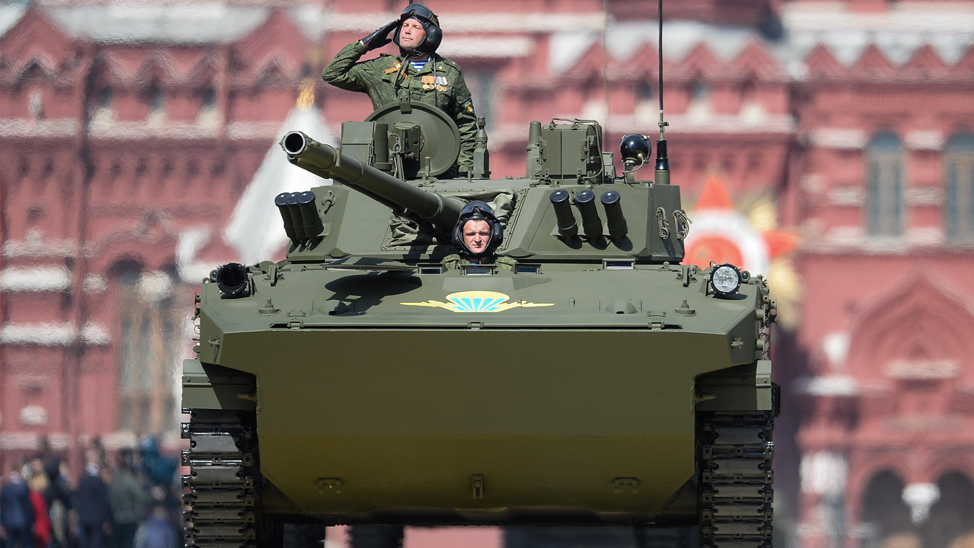 The BMD-4 is an amphibious infantry fighting vehicle that's designed to transport airborne troops