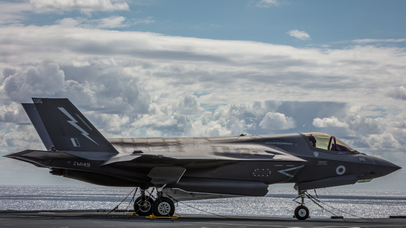 F-35b aboard HMS Queen Elizabeth Crown Copyright 2019