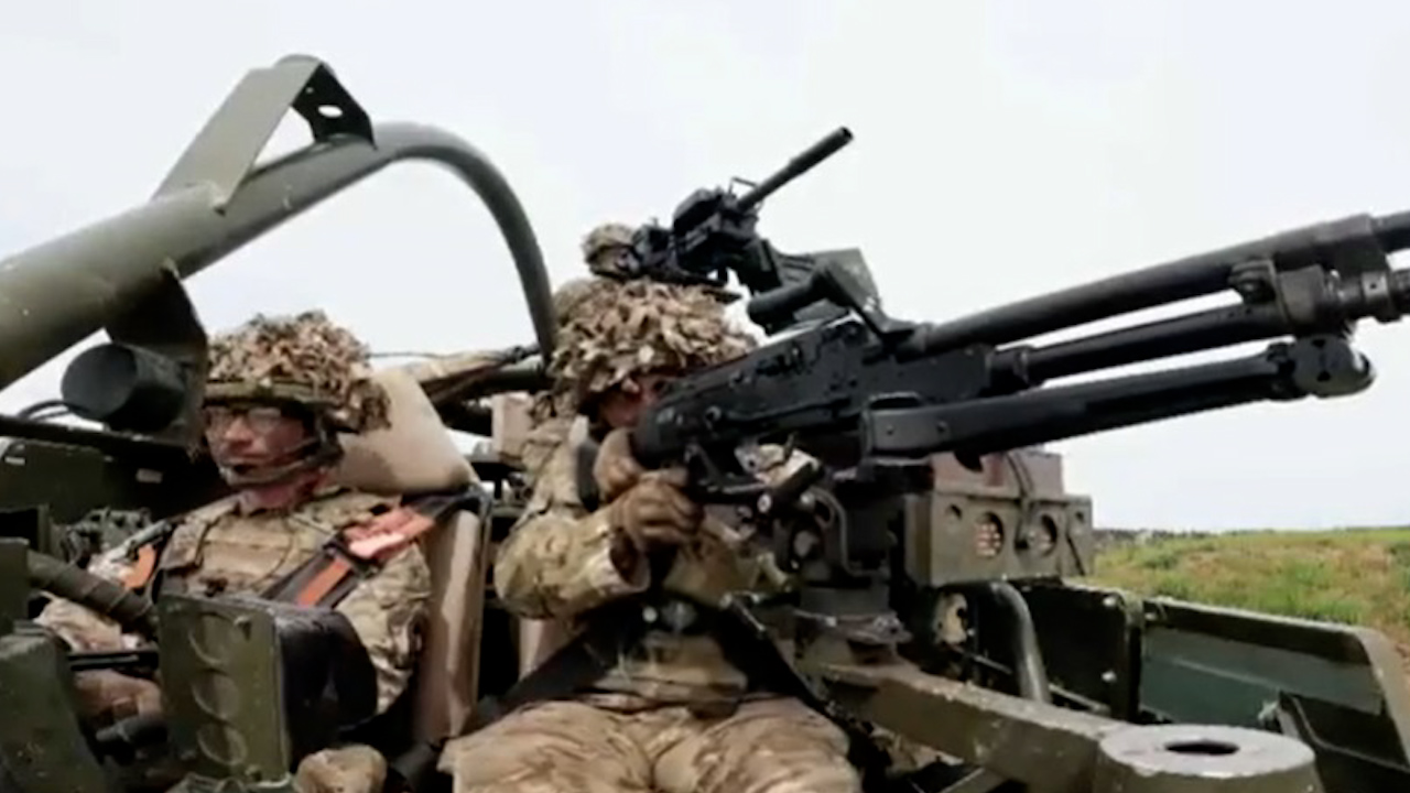 Members of the British Army taking part in Exercise Griffin Shock (Picture: Nato).