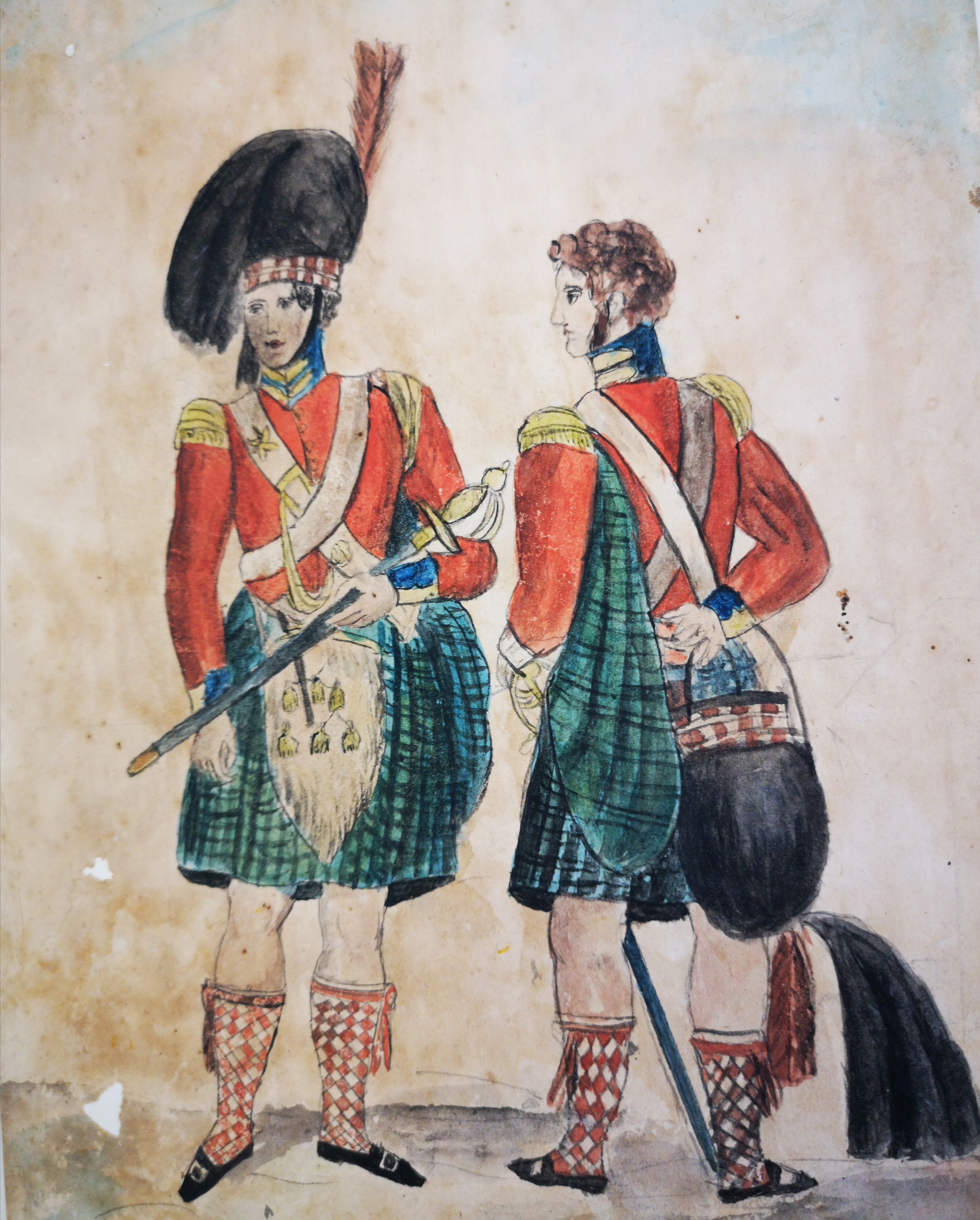 The Black Watch Uniform Early 19th Century. Credit The Black Watch Museum