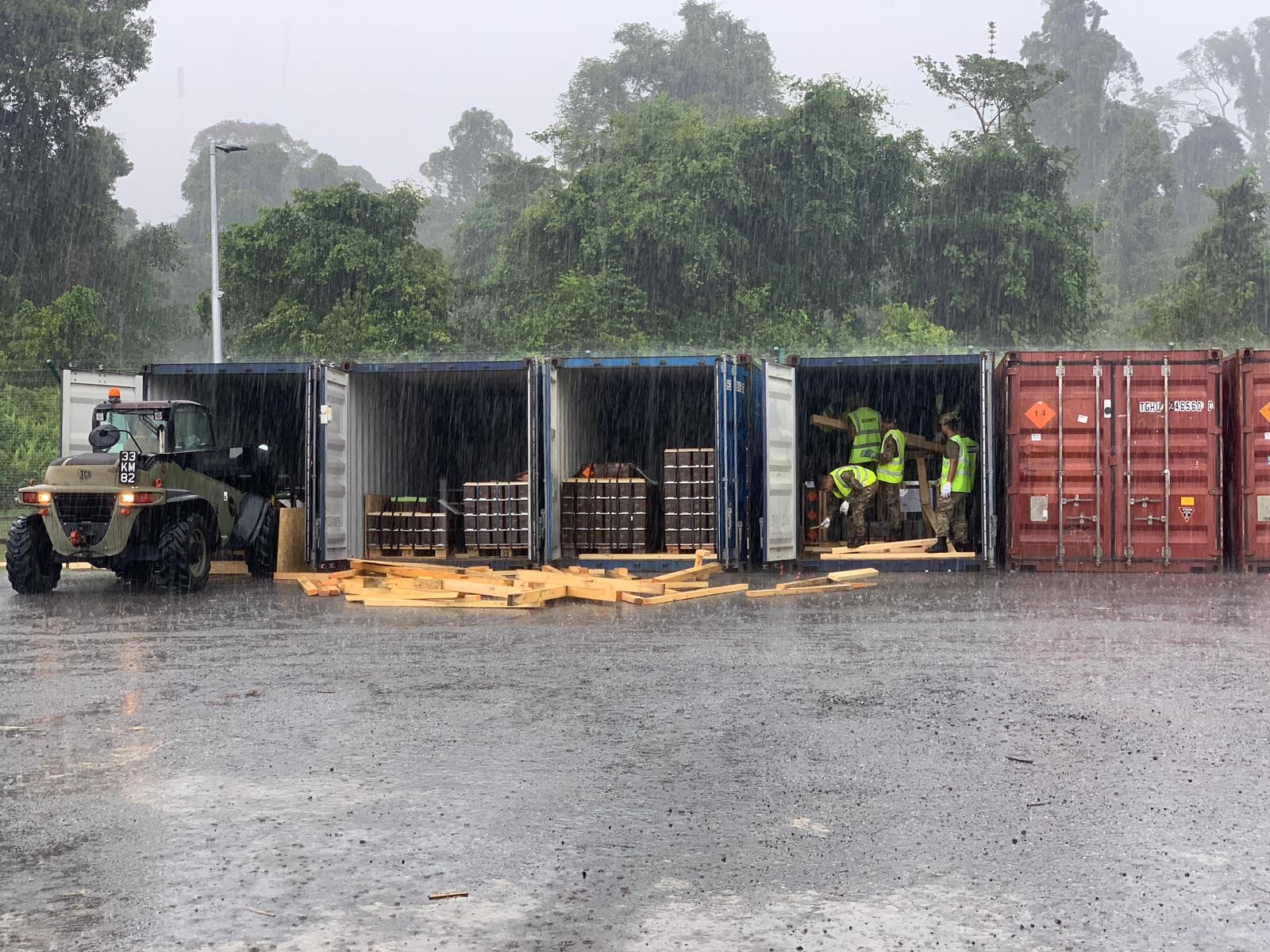 RLC Brunei Resupply Bad Weather