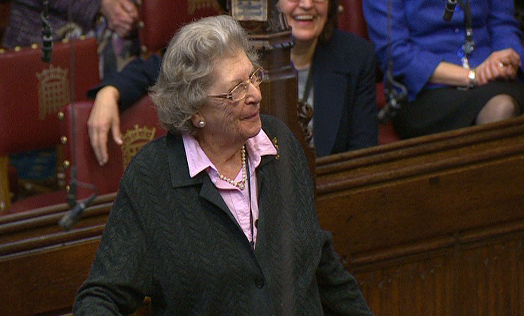 Baroness Trumpington -Bletchley Park codebreaker 100413 CREDTI PA