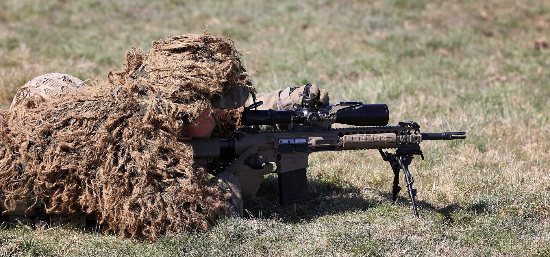 Battalion Scots Guard hosted Armoured Infantry Brigade Sniper Competition Wiltshire 26042021 CREDITS BRITISH ARMY