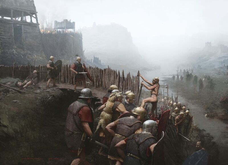 Battle of Alesia from Ancient Warfare issue VI-6 © Karwansaray Publishers Jose Cabrera Pena