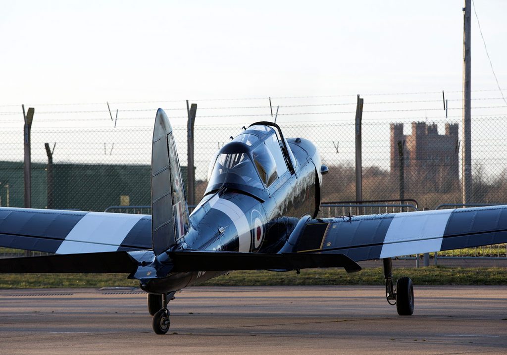 Battle of Britain Memorial Flight Chipmunk WG486 returns to RAF Coningsby